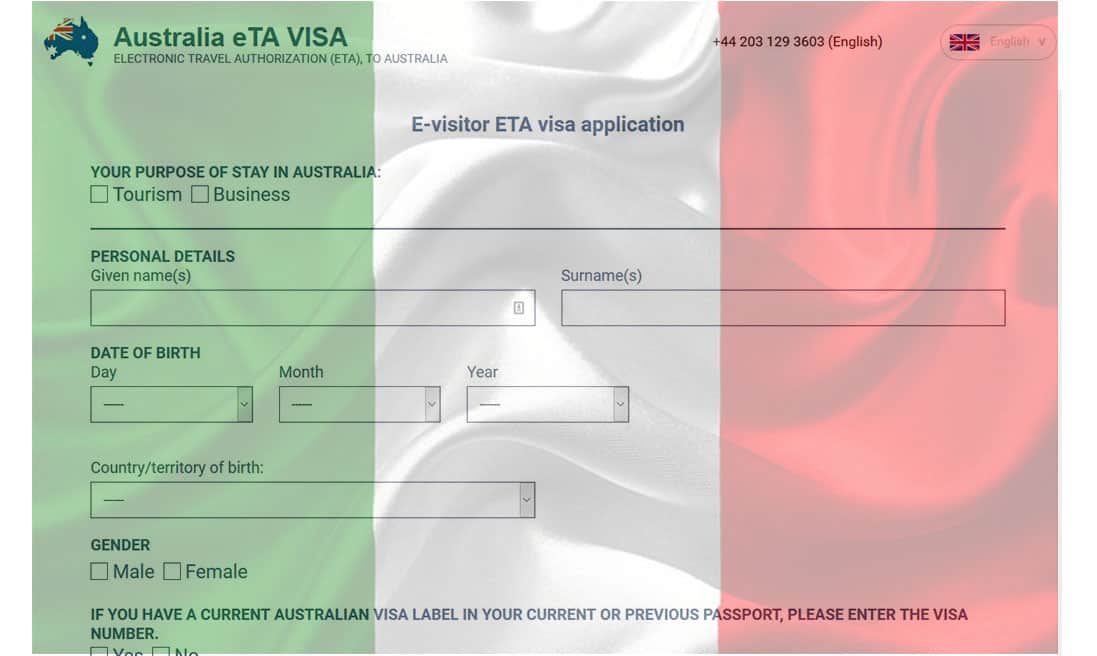 italy travel visa australia