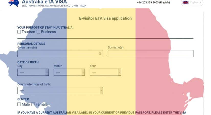 Australian Electronic Visa Application Form, Australian Visa For Romanian Citizens, Australian Electronic Visa Application Form