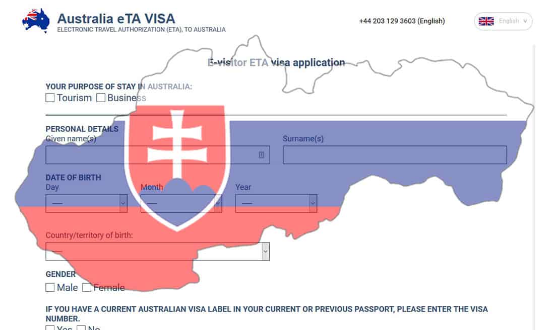 Australian for Slovak citizens - For Travel